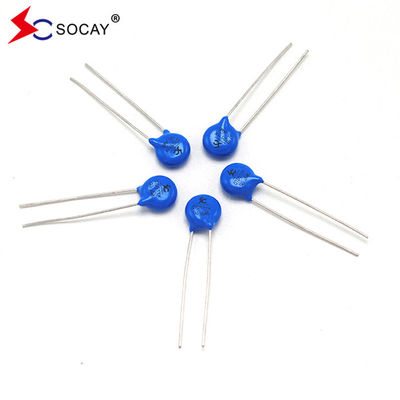 Dispositivo de protección contra sobretensiones de movimiento de metal azul ZOV 7D680K con plomo radial