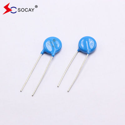 Varistor de óxido metálico de la serie 10D 10D820K / 10D820KJ Ф10mm 135VC Potencia nominal 0.4W