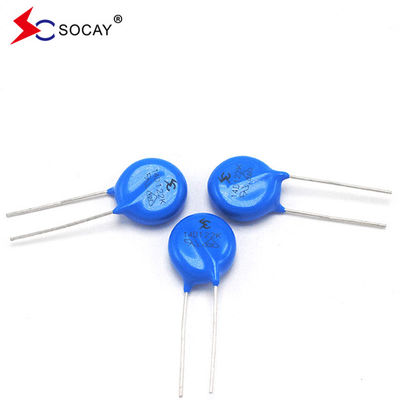 F14mm Varistor de óxido metálico 14D820K / 14D820KJ para aplicaciones de baja tensión de CC