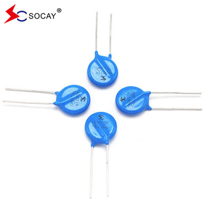 F14mm Varistor de óxido metálico 14D820K / 14D820KJ para aplicaciones de baja tensión de CC