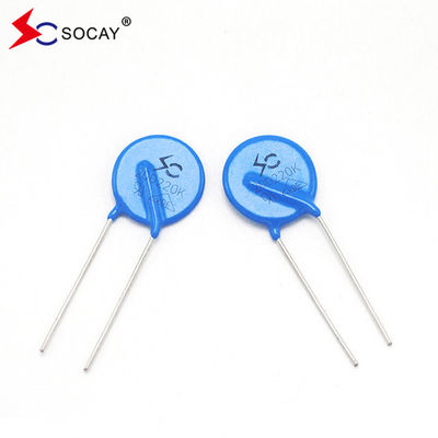 VDE Varistor 820V Óxido de zinc Resistor dependiente de tensión del metal VDR 25D821K 821k D25
