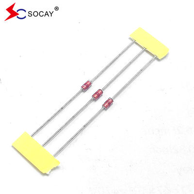Tubo de descarga de vidrio de plomo axial SCA-141N 1.0pF 8/20μS 500A Protectores de la brecha de chispa