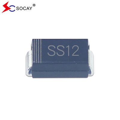 20V de voltaje inverso de pico repetitivo SS12A paquete SMA de diodo de barrera Schottky