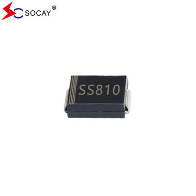 100VRRM Diodo de barrera de superficie montado por Schottky SS810C 70VRMS Voltage SMC Package