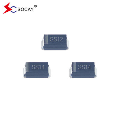 40 V de tensión de bloqueo de corriente continua Diodo de barrera Schottky SS14A Semiconductor 28 V de tensión máxima RMS