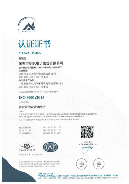 China Shenzhen Socay Electronics Co., Ltd. certificaciones